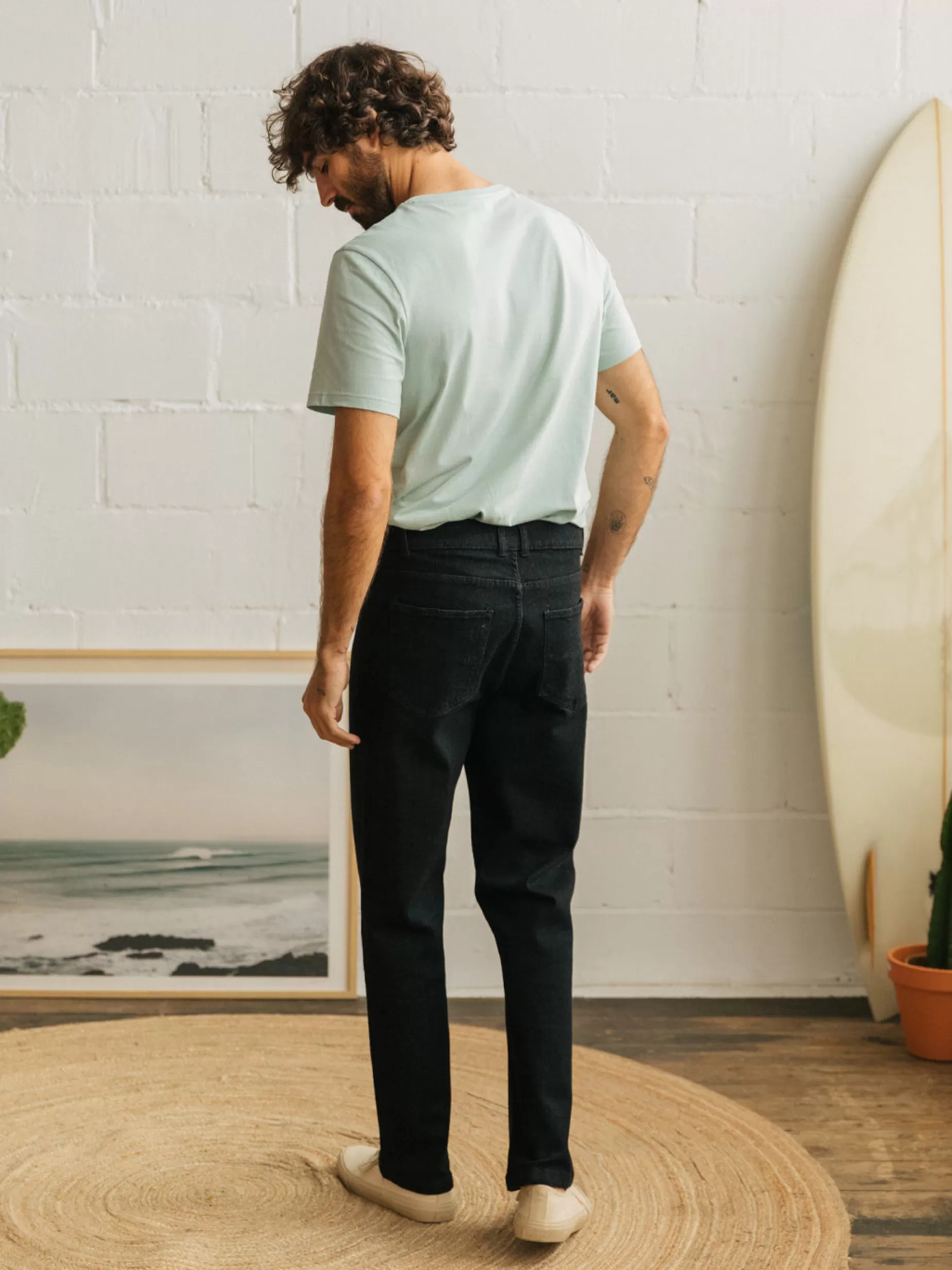 Hose*TWOTHIRDS Nikobaren Schwarzer Denim